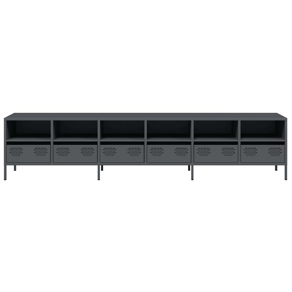 TV Cabinet Anthracite 202x39x43.5 cm Cold-rolled Steel